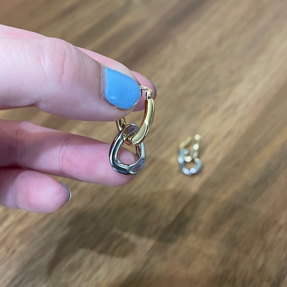 Designer Look Chain Earrings - Picture 5 of 6